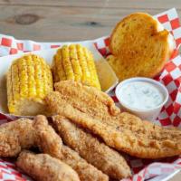 4 Tenders & 1 Fish* · 4 chicken tenders served combined with your choice of a fried piece of tilapia or catfish.. ...