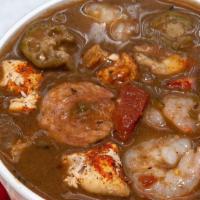 Gumbo (L) 4 Proteins · The original Gumbo dish is done right by our original 7Spice blend of flavors, prepared with...