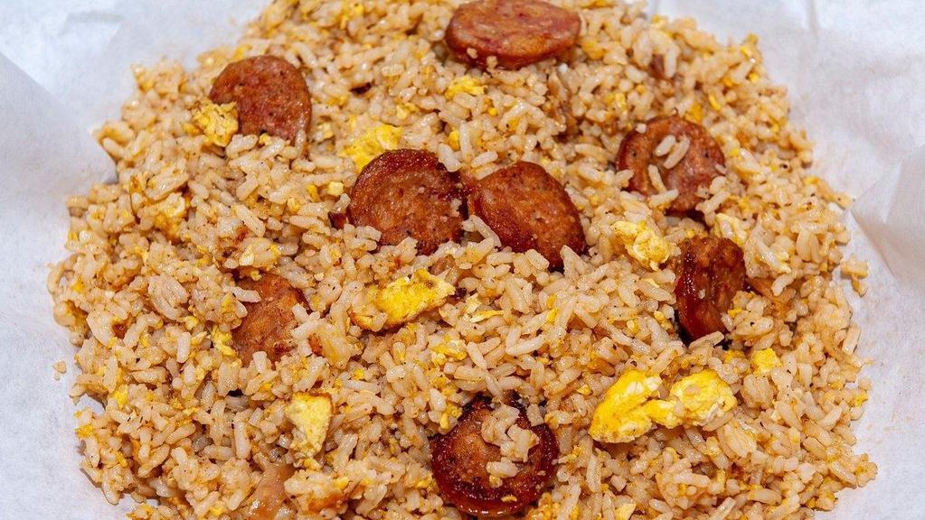 Fried Rice (1-Protein) · Try our beloved recipe, prepared with sausage chicken, shrimp, or crawfish tails.