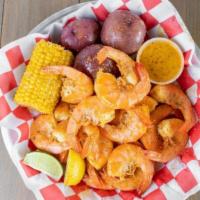 1 Lb. Ez Peel Shrimp · Sold by the pound, you can choose your favorite 7Spice flavor for it.