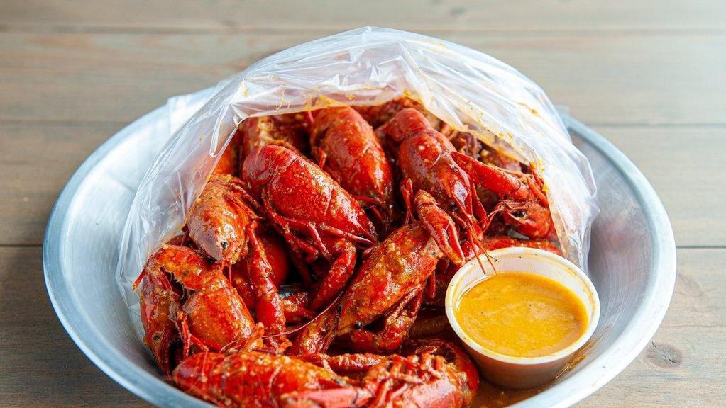 1 Lb. Crawfish · During crawfish season, we sell it by the pound. You can choose your favorite flavor for us to toss it in.