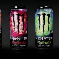 Monster Rehab Raspberry Tea+Energy  · Monster Rehab Raspberry Tea+Energy