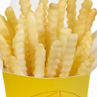 French Fries · Classic crinkle-cut fried potatoes. Allergen: Contains Sesame, Pea, and Casein