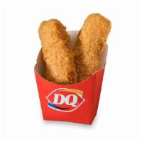 Kids Meal Steak Finger · Two steak fingers , served with  a Kids drink, fries, cream gravy, and a DQ treat.