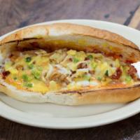 Beef Fajita Cheese Steak · Beef Fajita Cheese Steak comes with caramelized onions your choice of either Monterey Jack c...