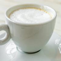 Cappuccino · Double shot of espresso with foamed milk