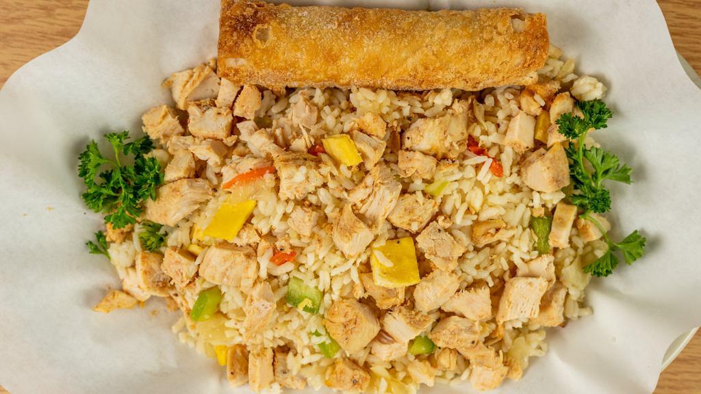 Chicken Fried Rice · Comes with Egg Roll