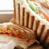Chicken & Gouda  · Chicken, imported Dutch gouda, house made ranch on sourdough bread, grilled