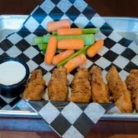 Chicken Tenders Or Buffalo Tenders · 5 chicken tenders served with carrots and celery. Get them tossed buffalo style or leave nak...