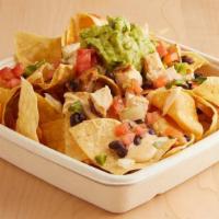 Nachos · Comes w/ 2 scoops of queso. Remaining customization shows up after selecting your protein op...
