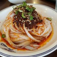 Rice Noodle With Chengdu Spicy Sauce · Spicy level 2.