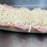 Ham & Cheese Hot Sub · Foot long sub.