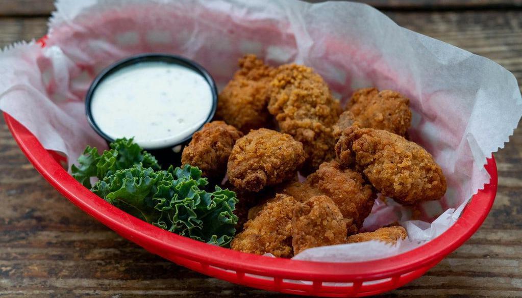 Buffalo Bites Appetizer · 8 oz. of hand-breaded, bite-sized versions of. our boneless wings. Tossed in your favorite. wing sauce.