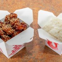 Sesame Chicken · Poultry served in a sweet sauce served with sesame seeds.