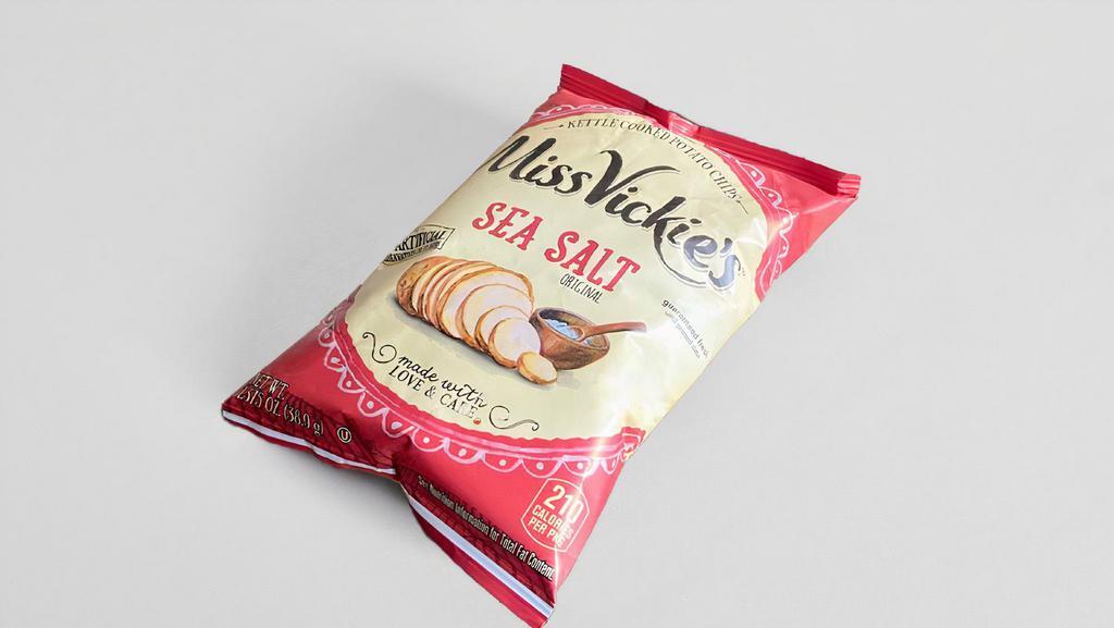 Potato Chips · Miss Vickie's kettle cooked potato chips are free of preservatives and artificial flavors.