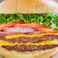 Double Double Cheeseburger · The home-style burger features a big two of three-pound beef patty that’s hot, deliciously j...