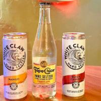 4Pk Seltzers [12Oz] · Choose from Topo Chico Hard Seltzer (Strawberry Guava, glass bottle), White Claw Mango or Wh...