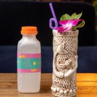 Coconut Mojito · Everyone loves a good Tiki Cocktail. Rum Haven, Mint Syrup, Lime Juice, Garnish with Mint Le...