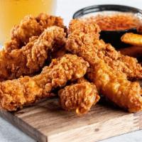 Firemouth Chicky Dipperz · Hand battered and perfectly fried. Cajun Buttermilk for dipping.
