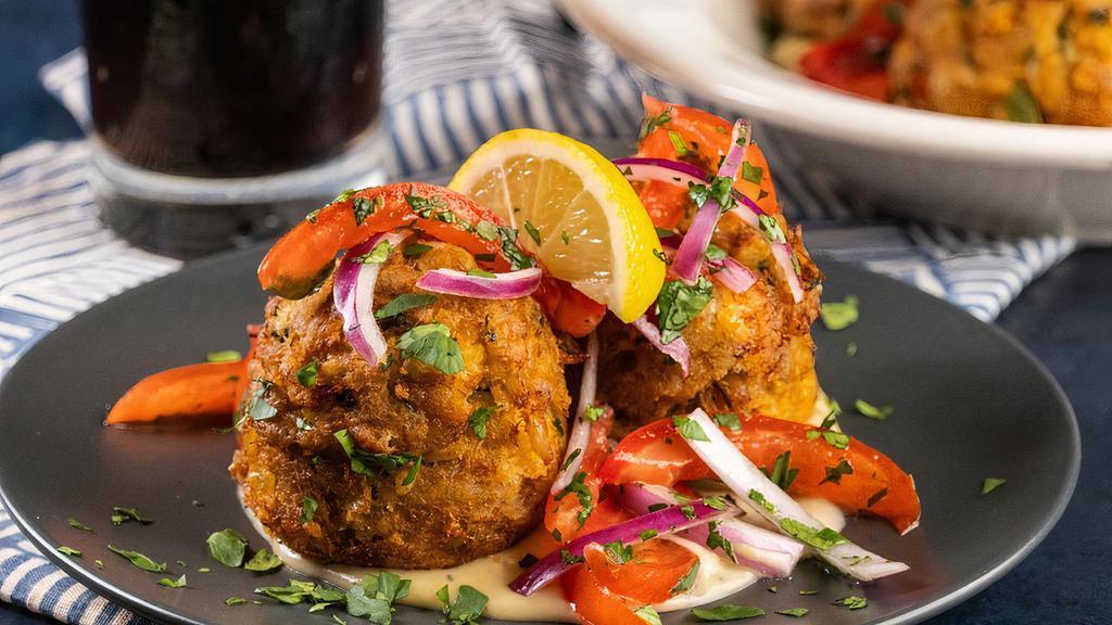 Crab Cakes - Lto  · Here for a Limited Time Only! 2 Lump Crab Cakes over lemon butter sauce, topped with tomato & onion relish.