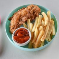 Kids Chicken Tenders · A smaller order for the smaller ones. Two chicken tenders served with French fries.