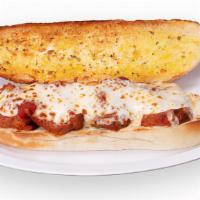 Meatball Sub · Meatballs in a fresh baked french roll, with marinara and mozzarella cheese.