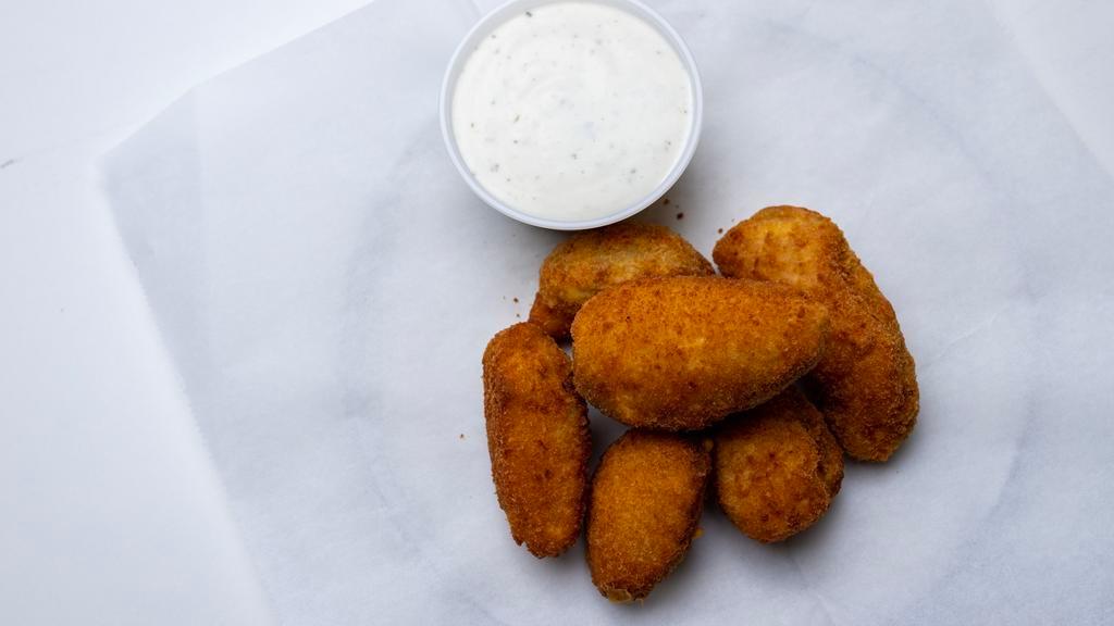Jalapeño Poppers · 6 pcs served with ranch.