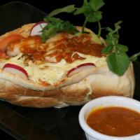 Pan Con Gallina / Salvadoran Style Hen Sandwich · 