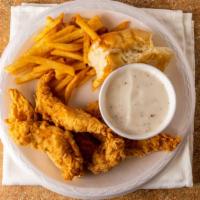 4 Express Tender Meal · 4 Express Tenders (served with gravy, 1 regular side item, a 32oz drink, & a biscuit or a ro...