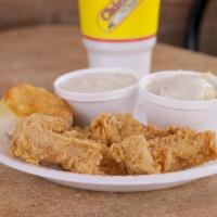3Pc Chicken Meal · 3 Pieces of Chicken Your Choice (served with 1 regular side item, a 32oz drink, & a biscuit ...