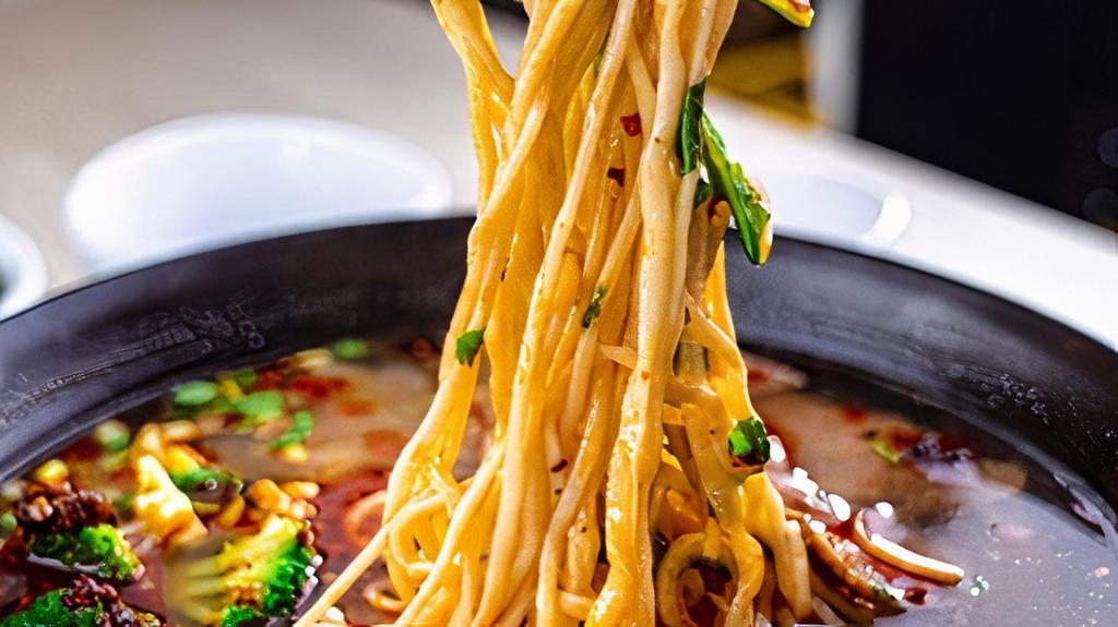 Lan Zhou Spicy Beef Noodle Soup · 
