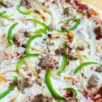Chicago · Italian Sausage, Roasted Onions, Fresh Green Bell Peppers