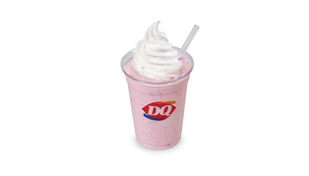 Shake (Medium) · Milk, creamy DQ® vanilla soft serve hand-blended into a classic DQ® shake garnished with whipped topping.