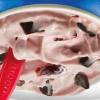 Choco Dipped Strawberry Blizzard Treat · Strawberry topping and choco chunks blended with our world-famous soft serve to Blizzard® pe...