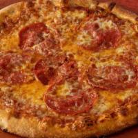 Pepperoni · Pizza sauce, mozzarella, pepperoni.. Contains: allium & garlic, dairy, gluten, nightshade