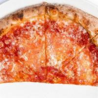 Kids Cheese Pizza · Whole milk mozzarella, red sauce.