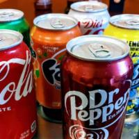 Can Soda · Coke, Diet Coke, Sprite, Fanta Orange or Dr Pepper.