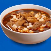 Menudo Large · Don’t wait until Sunday for Menudo! Our spicy tripe and hominy soup is served every day. Inc...