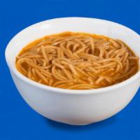 Fideo Regular · These warm vermicelli noodles are prepared in a delicious chicken broth. Includes limes and ...