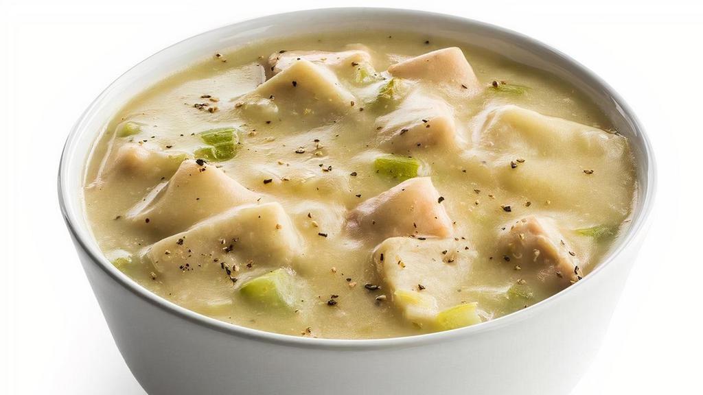 Chicken N' Dumplins · Hand-rolled dumplings and tender chicken, simmered to perfection in a flavorful chicken stock