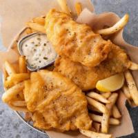 Shiner Fish & Chips · Served with tartar sauce or cocktail sauce