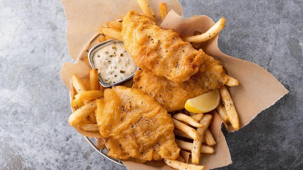 Shiner Fish & Chips · Served with tartar sauce or cocktail sauce