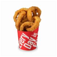 Onion Rings/ Texas Size · Hot & Crunchy  Made To Order Onion Rings