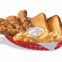 Chicken Strip Country Basket® (4 Pcs) · DQ®s crunchy, golden Chicken Strip Country Basket® is served with crispy fries, Texas toast,...