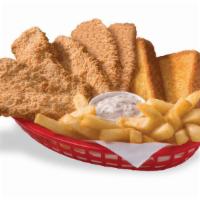 Steak Finger Country Basket · DQ®s crunchy, golden Steak Finger Country Basket® is served with crispy fries, Texas toast, ...