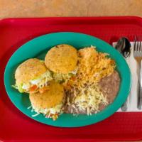 Gorditas · Platters include rice beans and homemade tortillas.