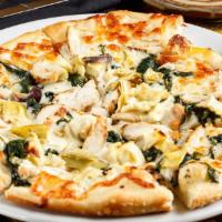 The Tuscan · Grilled Chicken, Artichokes, Baby Spinach and EVOO.