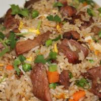 Grilled Pork Fried Rice · Fried Rice With Grilled Pork.