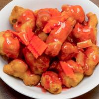 Sweet & Sour Chicken · Sauce served on the side.