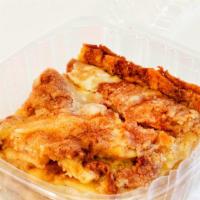 Cinnamon Roll Apple Pie · Single serving. Fresh apple pie with cinnamon roll crust on top. Made with fresh apples; fil...